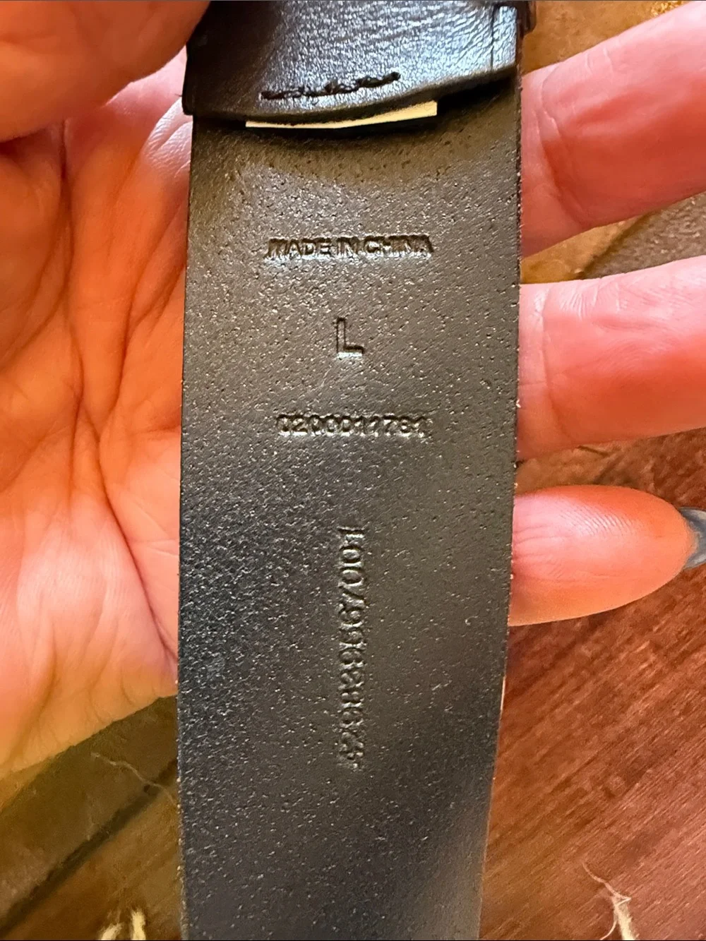 POLO by Ralph Lauren Double Buckle Western Leather Belt with Silver buckle